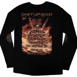 Disturbed: European Tour '23 divisive - Pitkähihainen paita