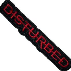 Disturbed Strike Through -Kangasmerkki