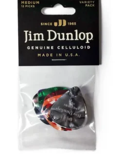 Dunlop Celluloid Medium Plektra-valikoima, 12kpl