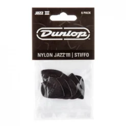 Dunlop Jazz III -plektrat, 6kpl Musta