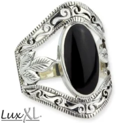 etNox Silver with onyx - Sormus