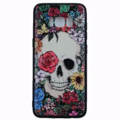 Flower Skull I - Suojakuori, Samsung Galaxy S8