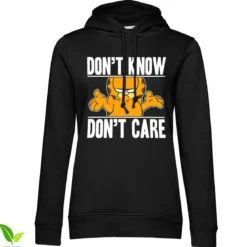 Garfield Don't Know - Don't Care - Naistenhuppari, musta