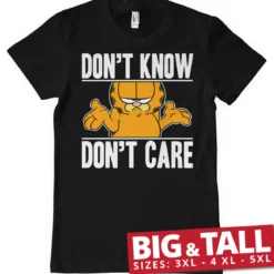 Garfield Don't Know - Don't Care - t-paita, musta