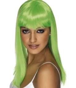 Glamourama peruukki, neon vihreä