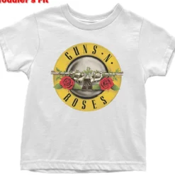 Guns N Roses classic logo - Lasten T-paita, valkoinen