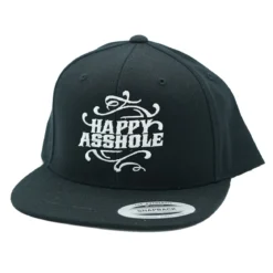 Happy Asshole Flexfit Classic snapback - Lippis, black