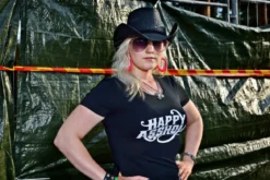 Happy Asshole Lady Fit naisten T-paita