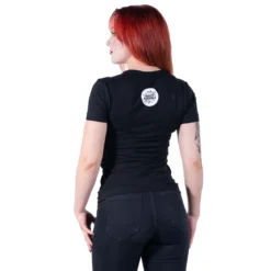 Happy Asshole Lady Fit T-paita, logo niskassa