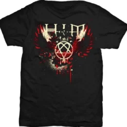 HIM Wings Splatter T-paita
