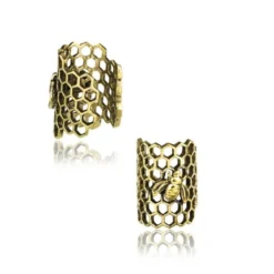 Honeycomb Earcuff korvakoru/hiuskoru, messinki