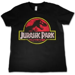 Jurassic Park Distressed Logo - Lasten T-paita