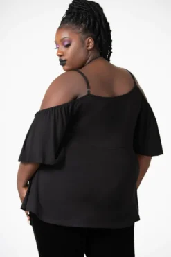 Killstar Amber Bat - Cold shoulder toppi