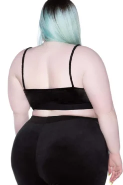 Killstar Just Cropped Up - Velour Bralette, black