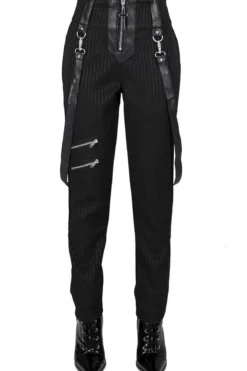 Killstar Shadow Stripe - Housut, pinstripe