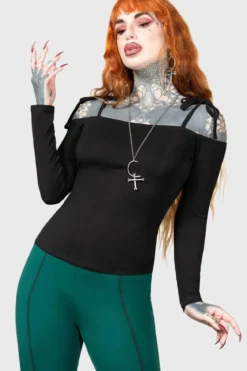 Killstar Withering Wench - Bardot Toppi