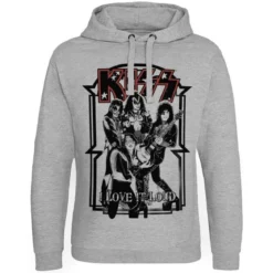 KISS: I Love It Loud - Huppari, harmaa
