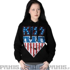 KISS: Stars & Stripes - Huppari, musta