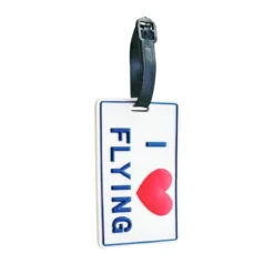 Laukun nimikyltti - I Love Flying
