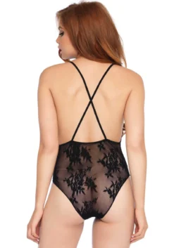 Leg Avenue Deep V floral lace - Pitsi teddy