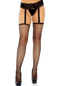 Leg Avenue Fishnet Garter Belt plus - Sukat 44-48