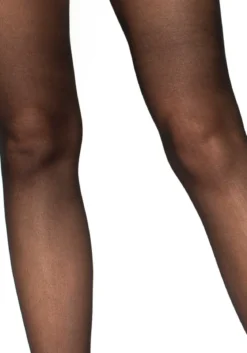 Leg Avenue Opaque Stockings with High Waist Garter Belt - Sukat