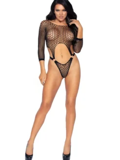 Leg Avenue - Pitkähihainen verkko body