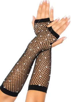 Leg Avenue Rhinestone - Verkkohansikkaat