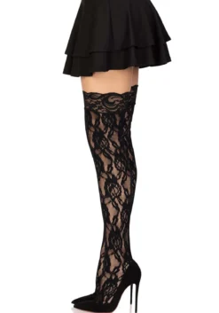 Leg Avenue Rose Lace - Ylipolvensukat