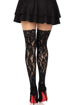 Leg Avenue Rose Lace - Ylipolvensukat