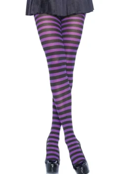 Leg Avenue Striped Nylon - Sukkahousut, eri värejä