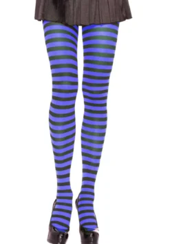 Leg Avenue Striped Nylon - Sukkahousut, eri värejä