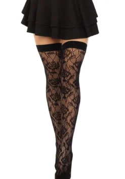 Leg Avenue Wild Rose - Ylipolvensukat