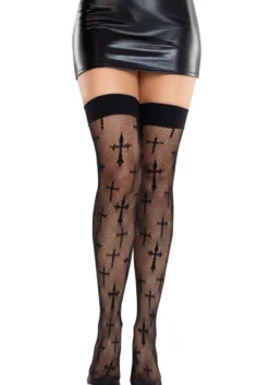 Leg Avenue Worship me cross net - Sukat