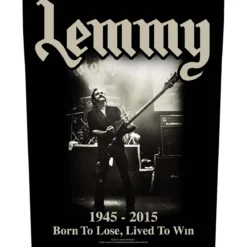 Lemmy Lived to Win - Kangasmerkki, selkä