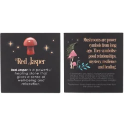 Magical Red Jasper Crystal Mushroom