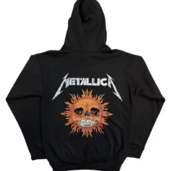 Metallica: Worn Pushead Flaming Skull - Huppari