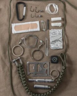 Mil-Tec - Paracord Selviytymispakkaus Large, musta