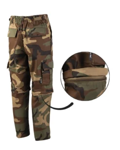 Mil-Tec US zip off BDU - Lasten housut, woodland