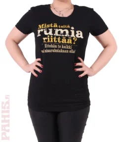 Mistä Teitä Rumia Riittää? Lady Fit T-paita