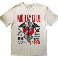 Mötley Crüe Dr. Feelgood Japanese Tour '90 - T-Paita