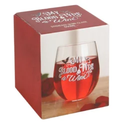 My Blood Type is Wine - Viinilasi, jalaton