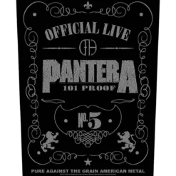 Pantera 101 Proof - Kangasmerkki, selkä