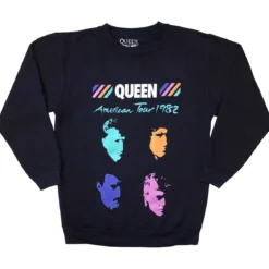 Queen American Tour 1982 - Pitkähihainen collegepaita