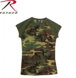 Rotcho Raglan Woodcamo - Naisten t-paita