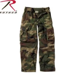 Rothco Vintage -lasten reisitaskuhousut, woodland
