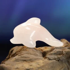 Ruusukvartsi Delfiini 6cm