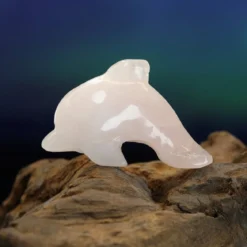 Ruusukvartsi Delfiini 5cm