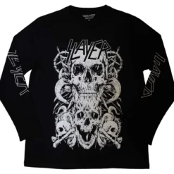 Slayer White Skulls - Pitkähihainen paita