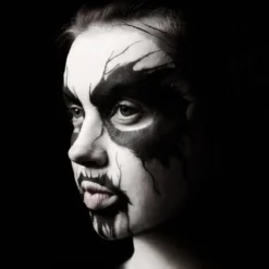 Spatanic Corpse Paint kasvonaamiosetti 1kpl, orgaaninen